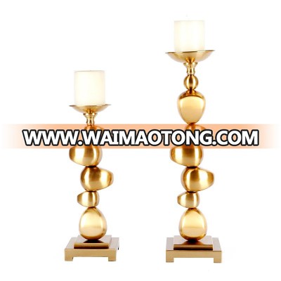 NO H017 new design heap up metal candle holder for modern living room