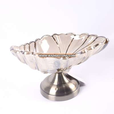 NO P021 Fashionable Conch shape glass fruit plate for home utensils