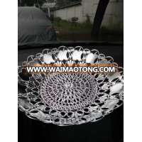 silver plated fruit serving tray for wholesale,PP fruit plate,nut plate,sweet tray